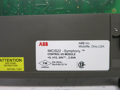 ABB Bailey IMCIS22 Symphony Control I/O Module Assy 6644130F1 Infi-90 PLC (DW7549-5)