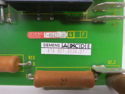Siemens 474 901.9034.01 PCB Control Board 474901-9034-01 474901-0034-00 Card (DW7576-1)