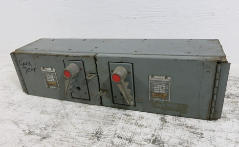 FPE QMQB1132 100A 240V Twin Fusible Panel Board Switch QMQB-1132 100 Amp Dual (DW7580-1)
