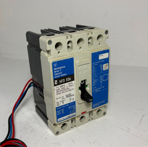 Westinghouse HFD3070L 70A Circuit Breaker Matte Blue w/ Aux 600V HFD3070 70 Amp (EM5674-1)