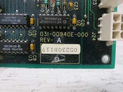 York 031-00940E-000 Rev A Chiller Circuit Control Board PCB 03100940E000 (DW7598-1)