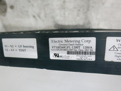 EMC RT100260GFL-1200T 1200A Ground Fault Sensor GFL101X262-2 1200 Amp Meter (DW7604-1)