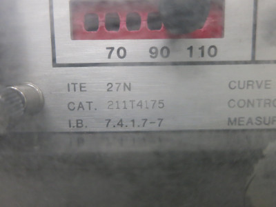 BBC ITE 27N 211T4175 Undervoltage Relay Circuit Shield Curve Definite 48/125 VDC (DW7620-1)