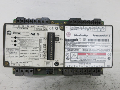 Allen Bradley PowerMonitor II 1403-MM05A + 1403-NSC Ser B Power Monitor PLC (DW7637-1)
