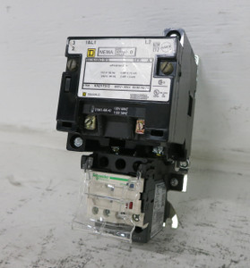 Image of NEW Square D 8536SBO1ES Size 0 Motor Contactor 120V Coil 1.6-2.5 LR3D07L Ovl 2P