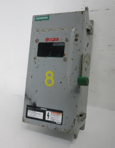 Siemens 12ID361 30A 600V Fusible Disconnect Switch Window 30 Amp 121D361 Type 12 (DW7700-6)
