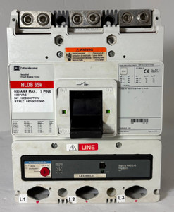Cutler-Hammer HLDB3600FT33W 600A Circuit Breaker Red w/ 400 Amp Plug HLDB 65k 3P (EM5710-1)