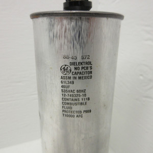 GE 61L349 Dielektrol No PCB's Capacitor 45uF 535VAC 60HZ 12-749325-10 6IL349 (AH0825-83)