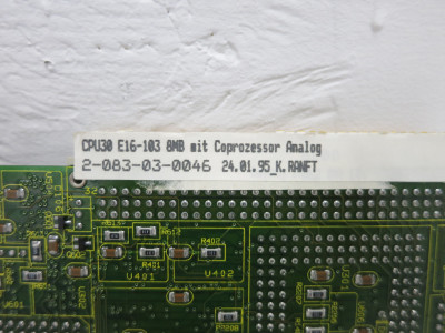 Homatic 2-083-03-0046 CPU30 PLC Module E-16/2 E16-103 CPU Processor Coprocessor (DW7749-1)