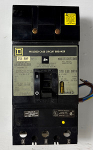 Square D I-Line KA362501580 250A Circuit Breaker w/ Aux & UVR 600V 3P KA 250 Amp (EM5732-1)
