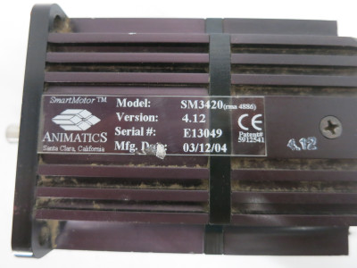 Moog Animatics SM3420 SmartMotor Servo Motor Motion Control Smart-Motor SM-3420 (DW7765-1)