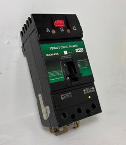 Square D I-Line KA36125 125A Circuit Breaker 600V KA 125 Amp after market label (EM5749-1)