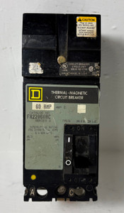 Square D I-Line FA22060AC 60A 2P Circuit Breaker 240V FA 2 Pole 60 Amp FA22060 (EM5756-1)