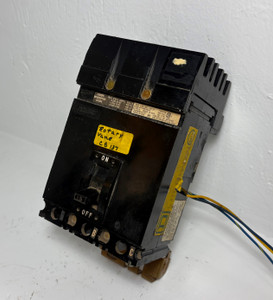 Image of Square D I-Line FA360151212 15A Circuit Breaker Black w/ Aux 600V 3P FA 15 Amp