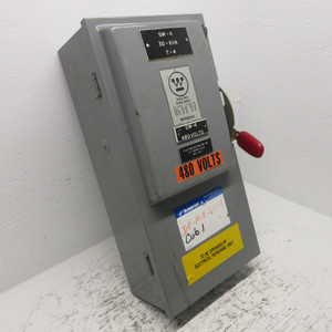 Westinghouse HF363 Heavy Duty Fusible Safety Switch 100A 600V 3PH 3W 100 Amp (AH0921-1)