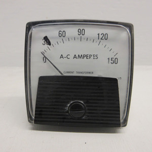 Yokogawa 250240LSPZ AC Ammeter Rating: 0-5A Scale: 0-150 A-C Amperes 40/70HZ (AH0925-41)