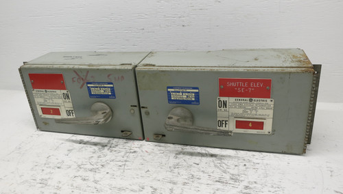 Image of GE QMR 30/100A THFP Twin Fused Panelboard Switch Dual QMR361L + QMR363 100 Amp