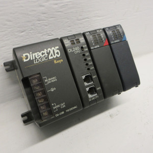 Image of Direct Logic 205 Koyo 3 Slot Rack Module PLC D2-03B w/ D2-240, D2-08TR, D2-08ND3