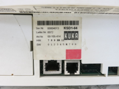 Kuka KSD1-64 Servo Drive Robot Controller E93DA143I4B531 00470202 00-105-414 (DW7997-1)