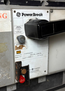 GE TPMM5616M 1600A Power Break Circuit Breaker 3P 600V 1600 Amp General Electric (EM5853-1)