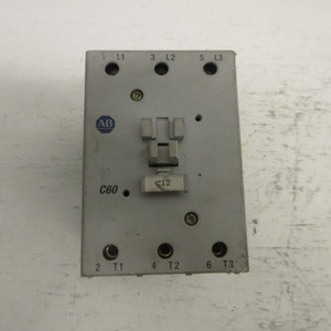 Allen Bradley 100-C60*00 Ser B Motor Contactor 120V Coil C60 90A 600VAC 100C6000 (AH1058-2)