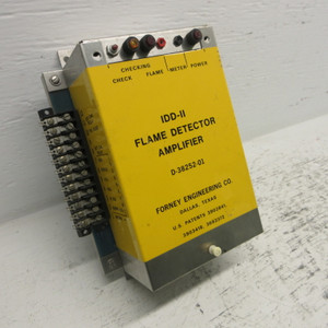 Forney IDD-II D-38252-01 Flame Detector Amplifier 38253-01 PLC IDD-2 IDDII (AH1059-2)