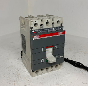 ABB S3N 100A SACE S3 3 Pole Circuit Breaker w/ Aux & Shunt 600V 100 Amp S3N100 (EM5854-3)