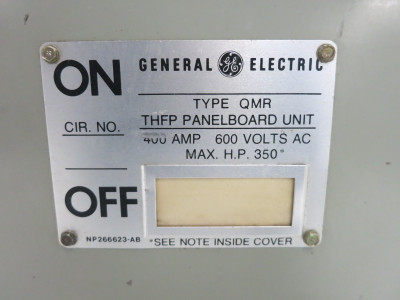 GE THFP365 NO Hardware 400A 600V QMR Fusible Panelboard Switch 400 Amp QMR365 (DW8017-2)