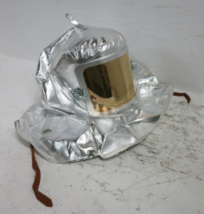 Image of NEW Gentex Dual Mirror Aluminized Protective Hood Heat Fire Protection Approach