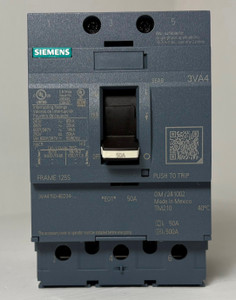 NEW Siemens 3VA4 125A Circuit Breaker w/ 50 Amp Trip 3VA4150-4ED34-0AA0 125S NIB (EM5871-1)