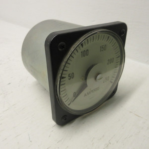 Image of Yokogawa 103131LS-RS7 Panel Meter 0-5 AAC 0-250 AC Amperes Metal Case AB40 0E