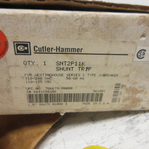 NEW Cutler-Hammer SNT2P11K Shunt Trip Unit For Ser C Type J-Breaker 110/240V NIB (AH1119-1)