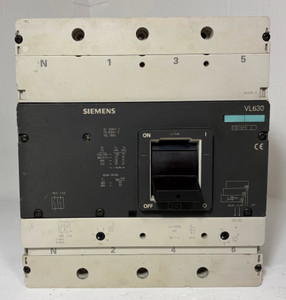 Siemens VL630 H 630A 4P Circuit Breaker 3VL5763-2AA46-0AA0 600V 4 Pole 630 Amp (EM5898-1)