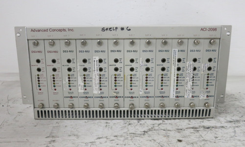 Advanced Concepts ACI-2098 12 Module Housing Slot Chassis DS3-NIU Comadex CD-012 (DW8083-1)