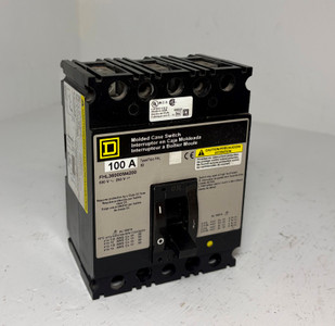 Square D FHL36000M4200 100A Molded Case Switch Type FAL 3P 480/600V 100 Amp HACR (EM5905-1)