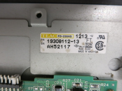 TEAC FD-235HS External Micro Floppy Disc Drive Fd-235HF AX-HDD-6596 19308122-13 (DW8104-1)