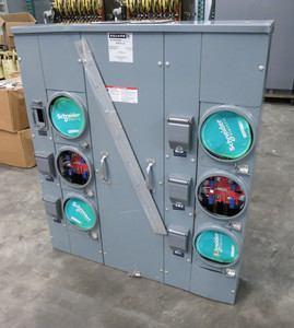 NEW Square D MPR66-125 6 Socket Meter Center 600A Bus 125A 120/240V Meter-Pak (DW8123-1)