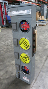Image of NEW Square D EZM314-125 4 Socket Meter Center 800A Bus 125A 208/120V Meter-Pak