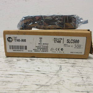 NEW Allen Bradley 1746-IN16 Series C SLC-500 Input Module I/O PLC 17461N16 NIB (AH1215-1)