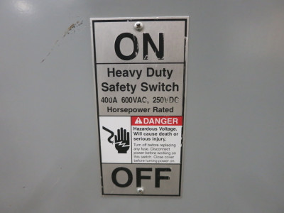 Siemens HNF365 400A 600V Non-Fusible Safety Switch Disconnect HNF-365 400 Amp (DW8170-1)