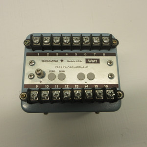 Yokogawa 248955-540-AHD-4-0 Juxta AC Power Series Watt Transducer 120VAC 1500W (AH1268-1)