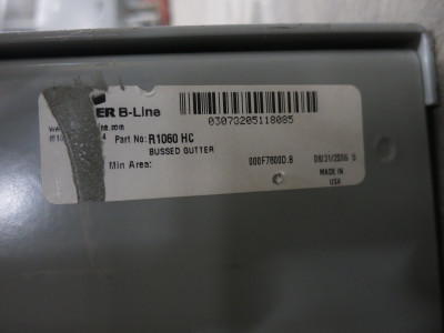 NEW Cooper B-Line R1060HC Termination Box 167T Bussed Gutter 400A 1PH 3W 3R (DW8226-1)