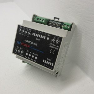 Image of TEC System BUSMOD-8/A S.r.l Protection Relay 24 VAC/DC Cod. 1AC0004 BUSMOD8/A