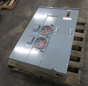 Square D MPH42-200 2 Socket Meter Center 400A Bus 120/240V 1PH Meter-Pak 400 3R (DW8271-1)