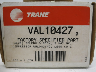 NEW Trane VAL10427 Compressor Unloading Valve 2 Way NC Solenoid (DW8298-2)