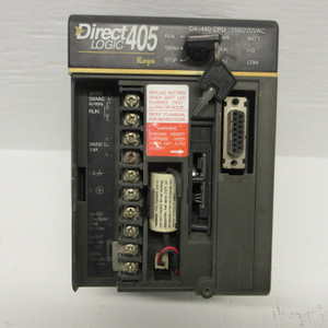 PLC Direct Koyo D4-440 CPU Direct Logic 405 CPU Module w Keys (chipped, no door) (AH1311-1)