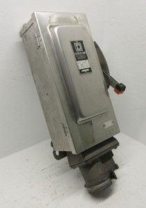 Square D HU362DSWC 60 Amp 600V Stainless Enclosed Switch 60A 60HP 3R SS (RUSTY) (AH1422-2)