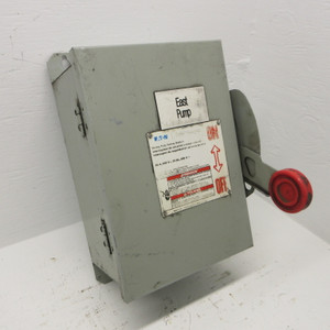 Eaton Cutler Hammer DH362UDK 60A 600V 3R 3P3W Non-Fusible Safety Switch 60 Amp (AH1421-2)