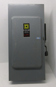 Square D DU324 200 Amp 240V Non-Fusible Safety Disconnect Switch 200A 3W 50HP (AH1419-1)