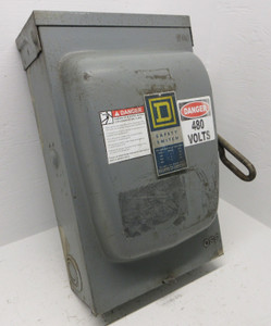 Square D HU363RB 100A 600V Non-Fusible Safety Switch Disconnect Type 3R Ser A1 (AH1423-1)